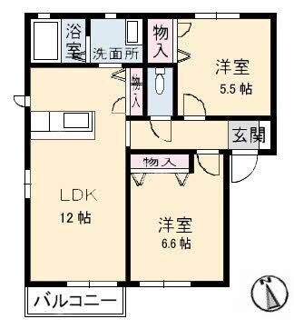 倉敷駅 徒歩27分 2階の物件間取画像