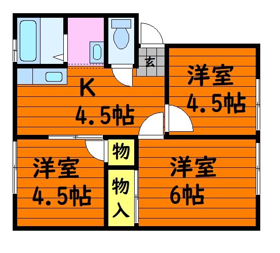 福井駅 徒歩34分 2階の物件間取画像