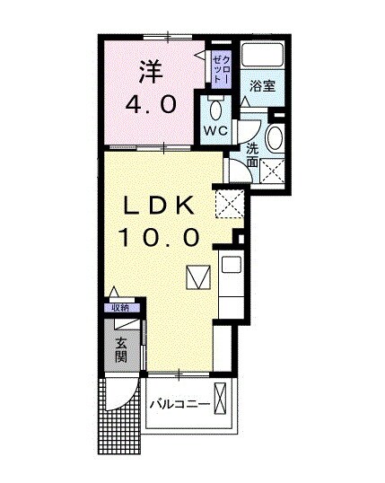 西富井駅 徒歩18分 1階の物件間取画像