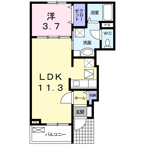 栄駅 徒歩8分 1階の物件間取画像