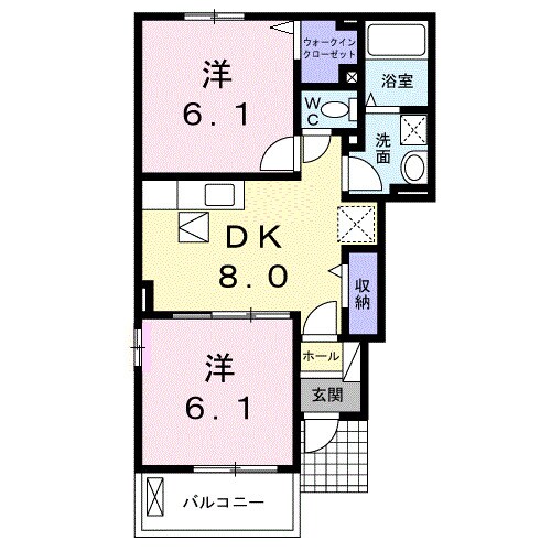 新倉敷駅 徒歩19分 1階の物件間取画像