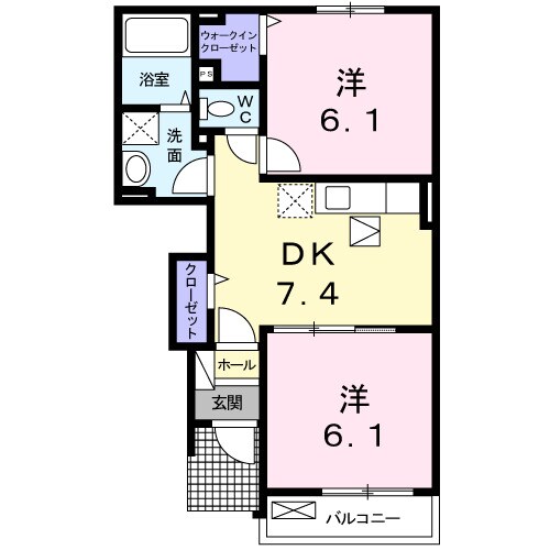 水島駅 徒歩26分 1階の物件間取画像