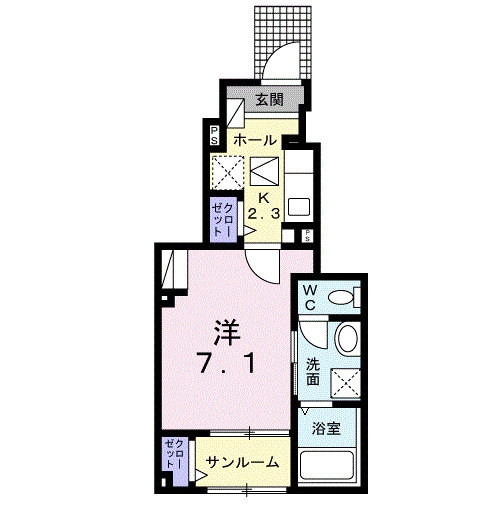 シャ　ティグレの物件間取画像