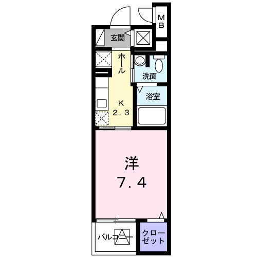 エテルノ・ミサオの物件間取画像