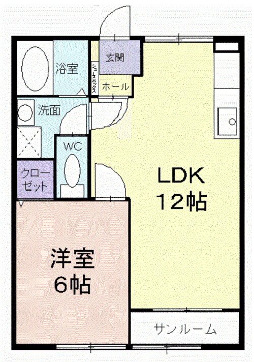 西阿知駅 徒歩19分 2階の物件間取画像