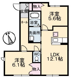 常山駅 徒歩54分 1階の物件間取画像