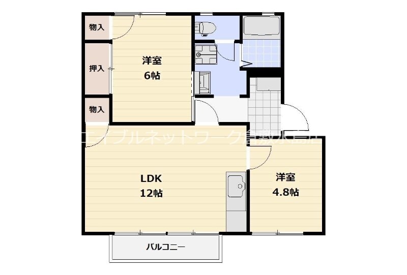 栄駅 徒歩28分 2階の物件間取画像