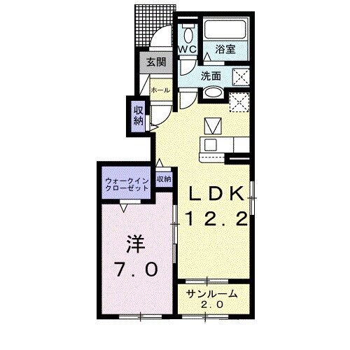 栄駅 徒歩15分 1階の物件間取画像