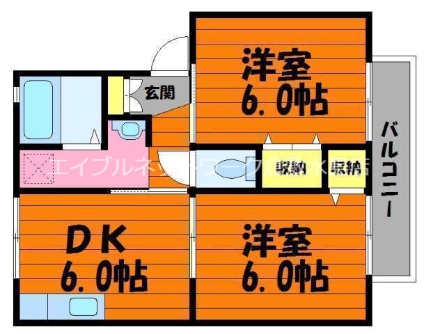 茶屋町駅 徒歩5分 1階の物件間取画像