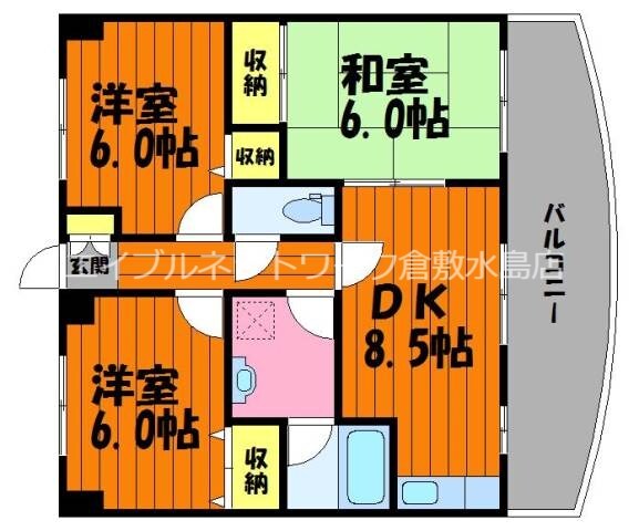 アルバ倉敷の物件間取画像