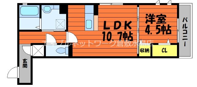 新倉敷駅 徒歩33分 2階の物件間取画像