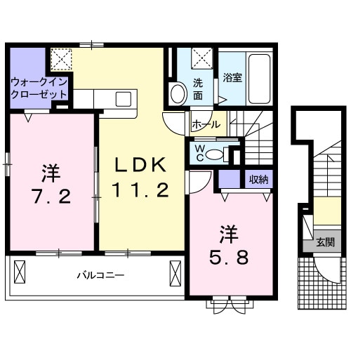 ＡＳＫＡ　ⅡＢの物件間取画像