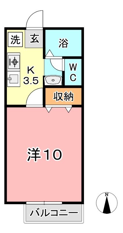 倉敷駅 徒歩56分 1階の物件間取画像