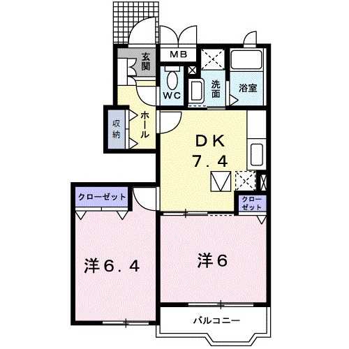 レバータⅢの物件間取画像