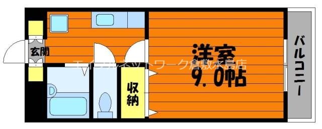 球場前駅 徒歩16分 2階の物件間取画像