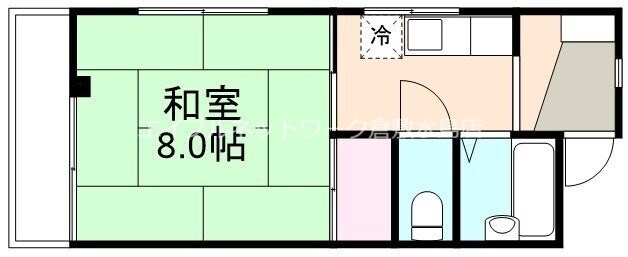 吉岡マンションＤ棟の物件間取画像