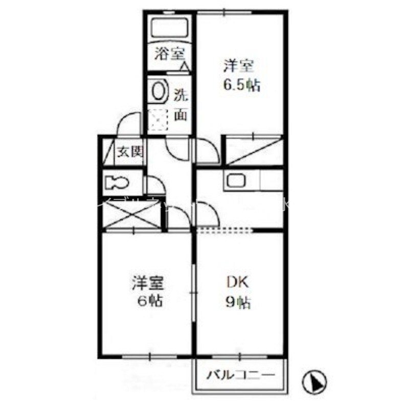 新倉敷駅 徒歩20分 2階の物件間取画像