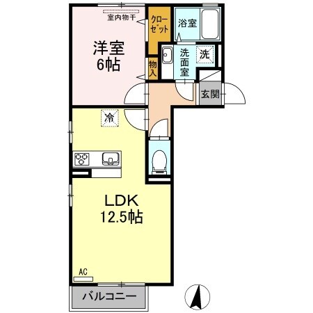 上の町駅 徒歩11分 2階の物件間取画像