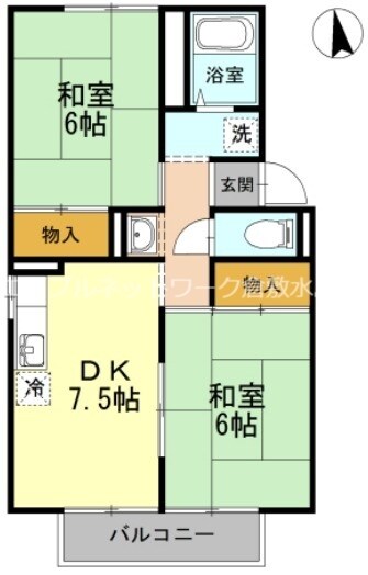 福井駅 徒歩4分 2階の物件間取画像