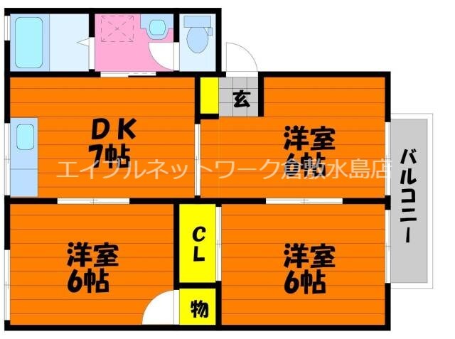 栄駅 徒歩8分 2階の物件間取画像