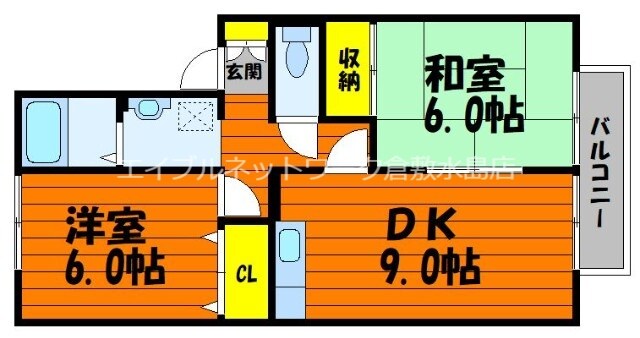 セジュール中村　B棟の物件間取画像