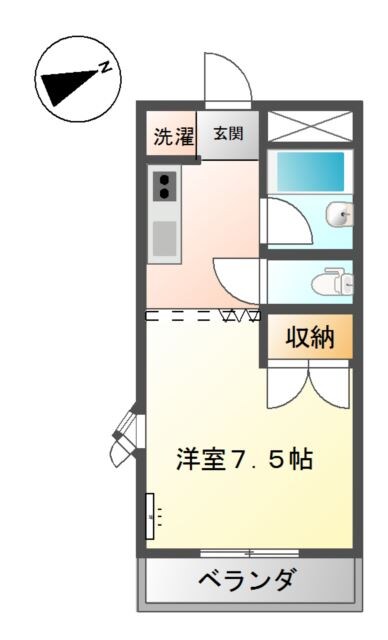 倉敷駅 徒歩12分 2階の物件間取画像