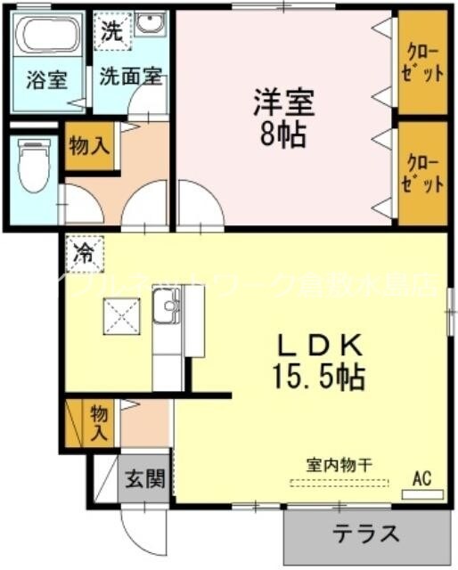 西富井駅 徒歩7分 1階の物件間取画像