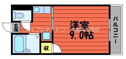 球場前駅 徒歩12分 4階の物件間取画像