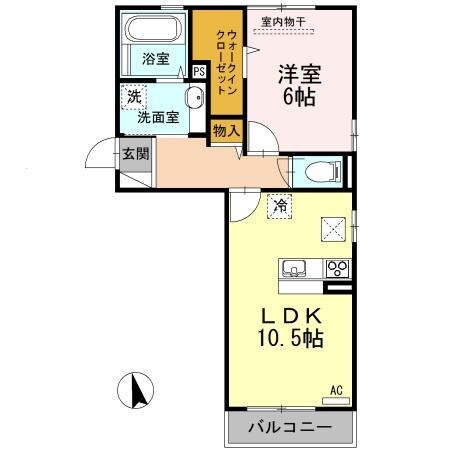 倉敷駅 徒歩41分 1階の物件間取画像