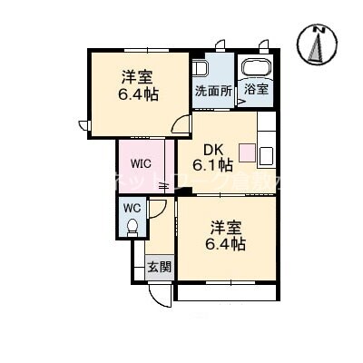 球場前駅 徒歩13分 1階の物件間取画像