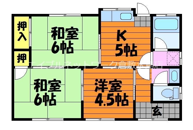 中島塩津様借家の物件間取画像