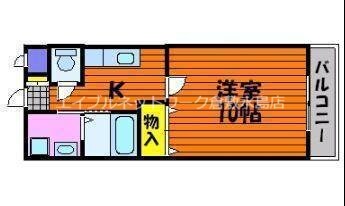 倉敷駅 徒歩26分 3階の物件間取画像