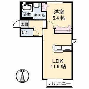 西富井駅 徒歩26分 2階の物件間取画像