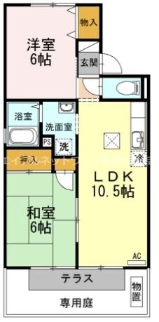 倉敷駅 徒歩26分 1階の物件間取画像