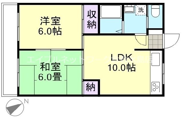 倉敷市駅 徒歩26分 3階の物件間取画像