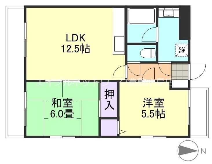 倉敷駅 徒歩8分 7階の物件間取画像