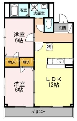 西富井駅 徒歩32分 3階の物件間取画像