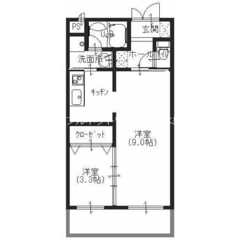 新倉敷駅 徒歩4分 1階の物件間取画像