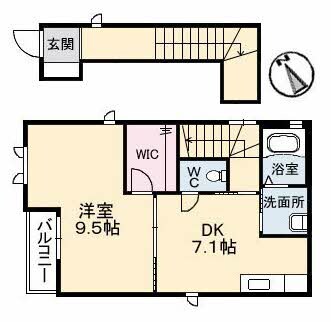 西富井駅 徒歩19分 2階の物件間取画像