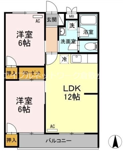 福井駅 徒歩7分 2階の物件間取画像