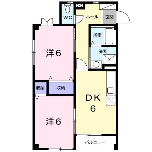 リバーサイド　Ｆ．Ｍの物件間取画像