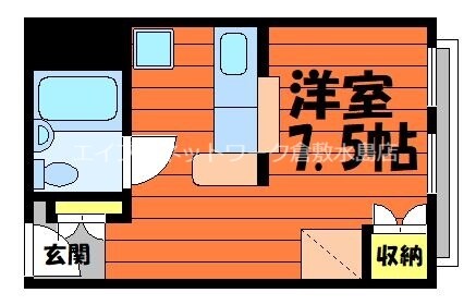 倉敷市駅 徒歩16分 4階の物件間取画像