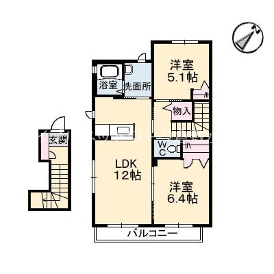 ボヌールの物件間取画像