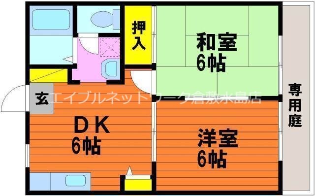 常山駅 バス15分  荘内南下車：停歩3分 1階の物件間取画像