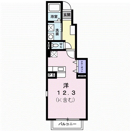 クラール大高Ａの物件間取画像