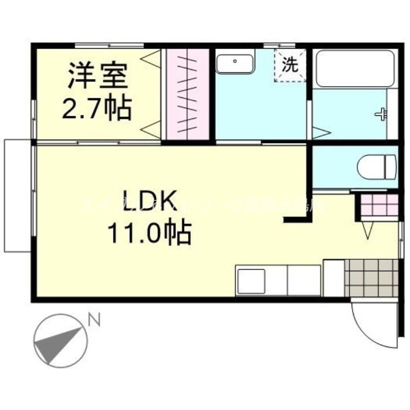 フォルティス四十瀬Ⅱの物件間取画像