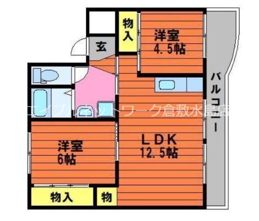 備前田井駅 徒歩48分 3階の物件間取画像