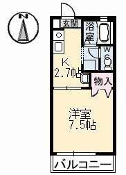 東総社駅 徒歩5分 1階の物件間取画像