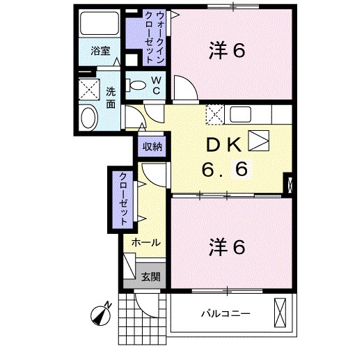 木見駅 徒歩14分 1階の物件間取画像