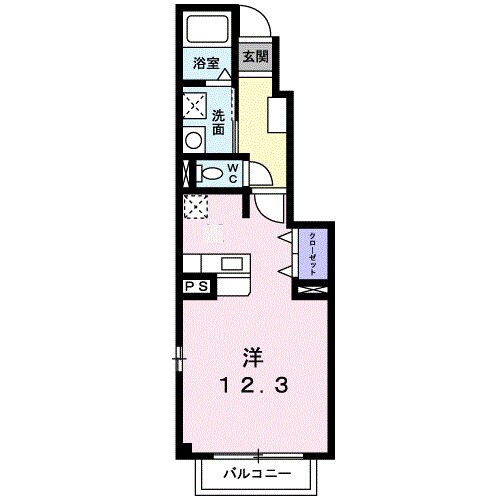 茶屋町駅 徒歩12分 1階の物件間取画像